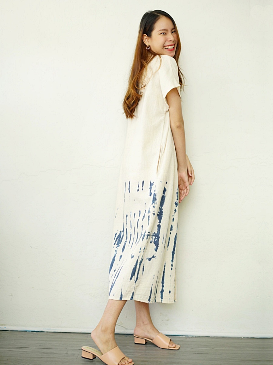 Hug Fai Hug D｜White Rain Drop Dress