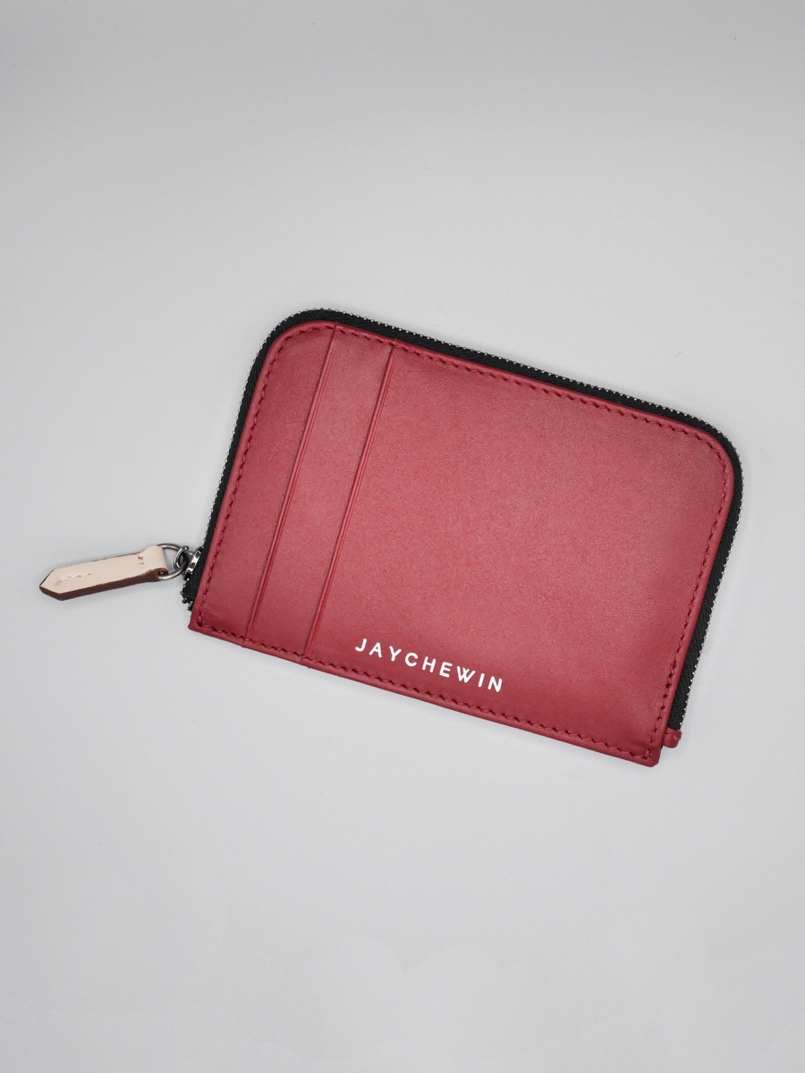 Flat Wallet｜Burgundy Red