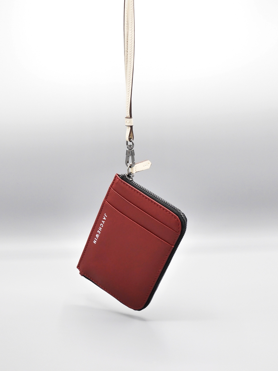 Flat Wallet｜Burgundy Red