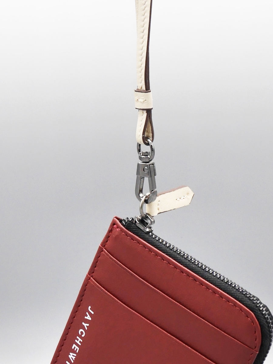 Flat Wallet｜Burgundy Red