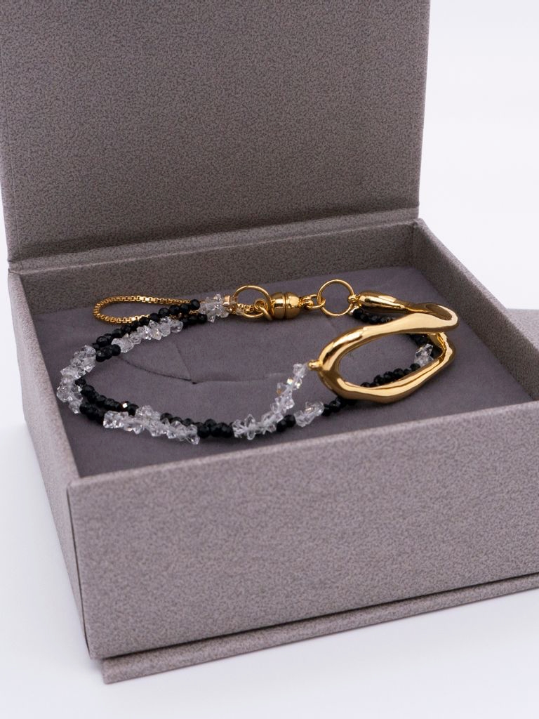 Space Ice｜Herkimer Diamond Bracelet