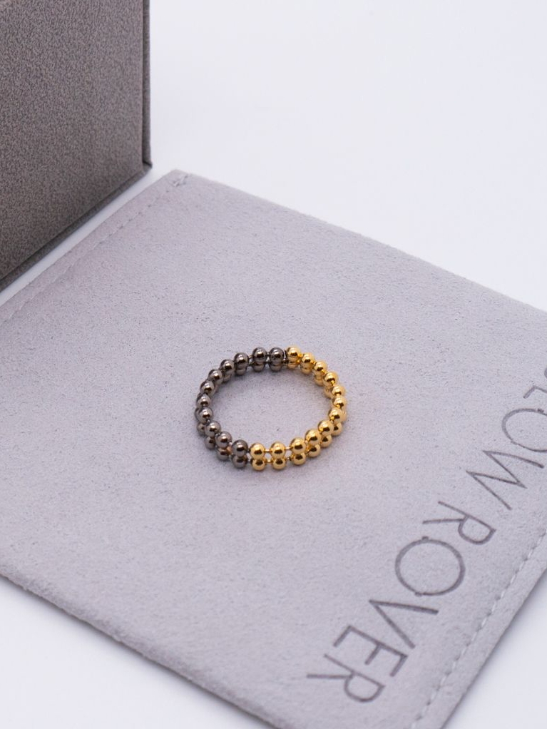 Space Ice｜Beaded Chain Ring