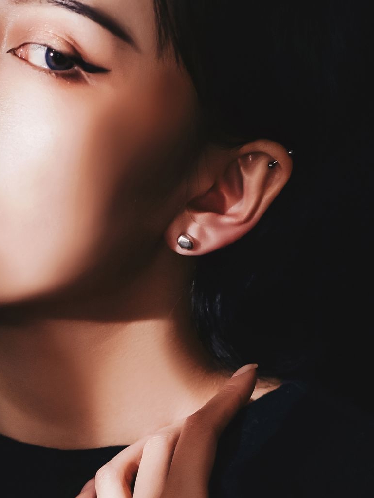 Meteor｜ Lost Stars Silver Ear Studs - Mini