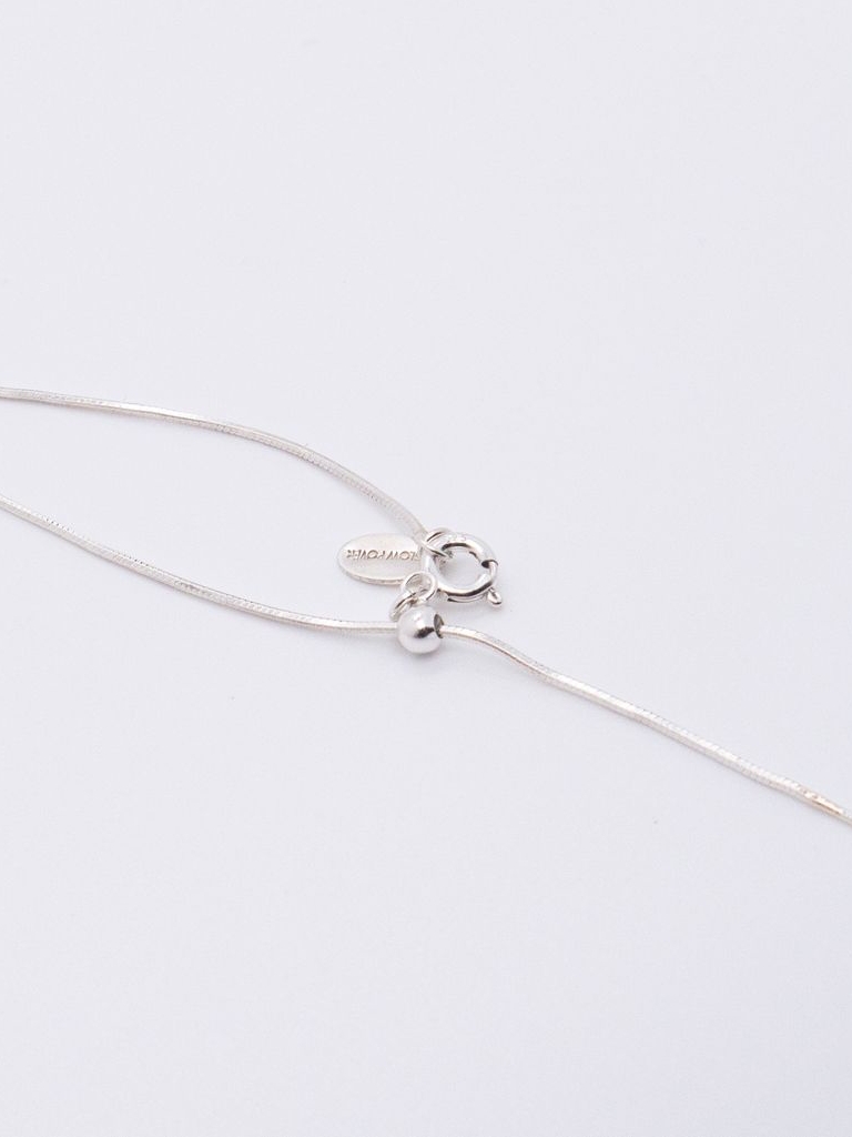 Meteor｜ Lost Stars Silver Dainty Necklace－18K White Gold 
