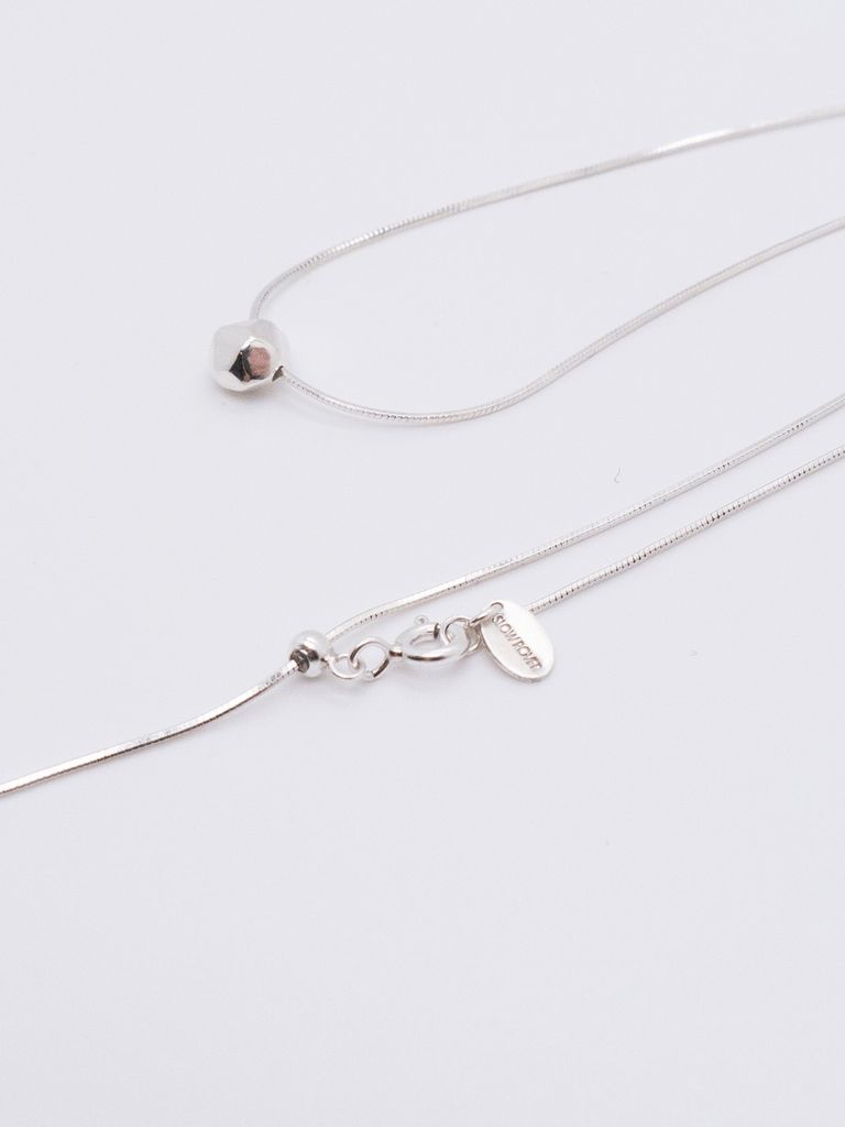 Meteor｜ Lost Stars Silver Dainty Necklace－18K White Gold 