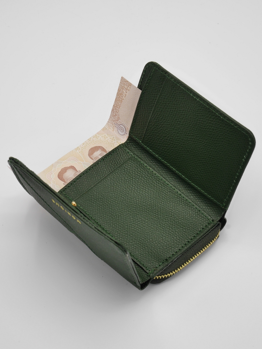 Ellie Mini Wallet｜Emerald Green