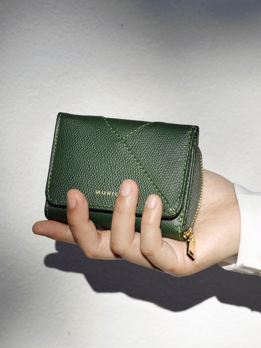 Ellie Mini Wallet｜Emerald Green