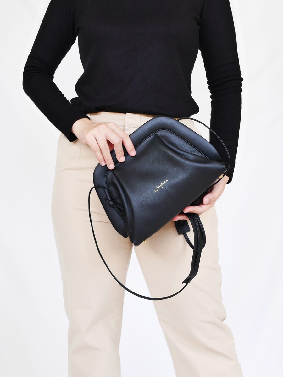 Lolli Cross-body Bag｜Charcoal Black