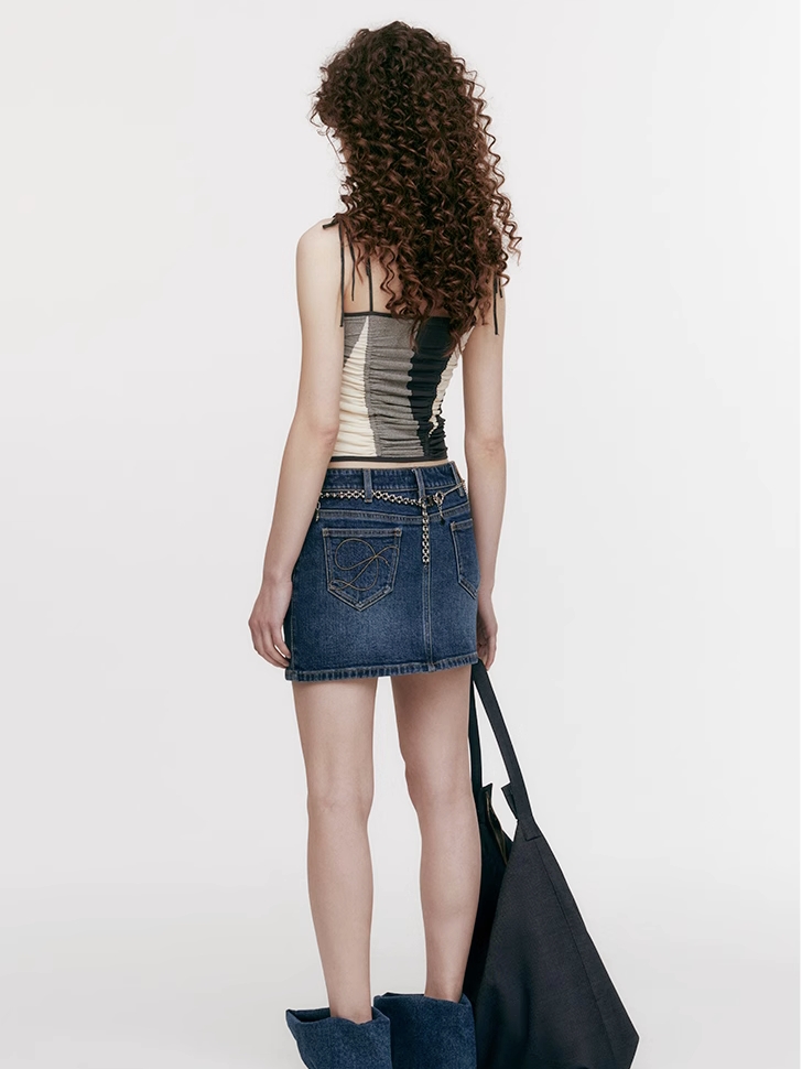 Demode｜ American Color-block Cami Top