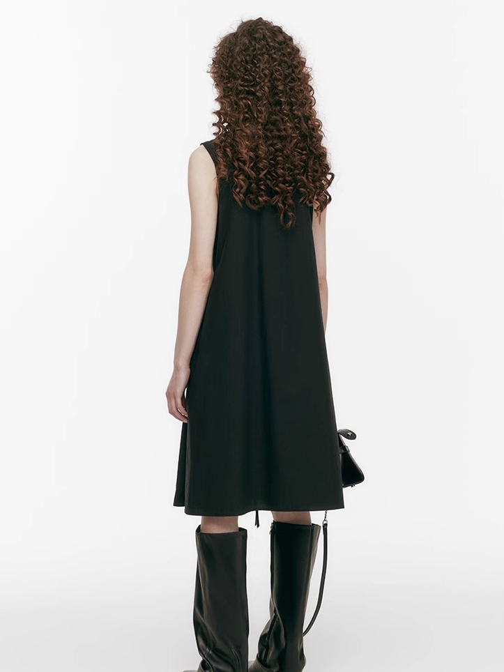 Demode｜Doll Collar Ruffled Detail Dress 
