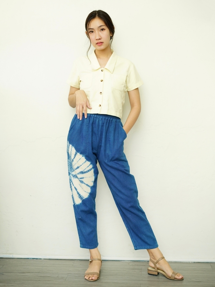 Hug Fai Hug D｜Minimal Indigo Dyed Dave Pants