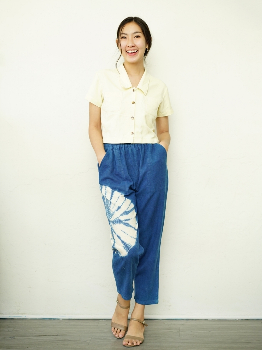 Hug Fai Hug D｜Minimal Indigo Dyed Dave Pants