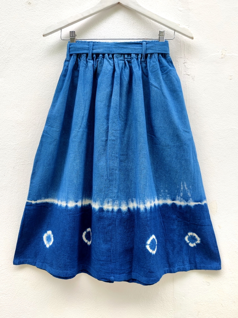 Hug Fai Hug D｜Small Circle Tie Dyed Skirt