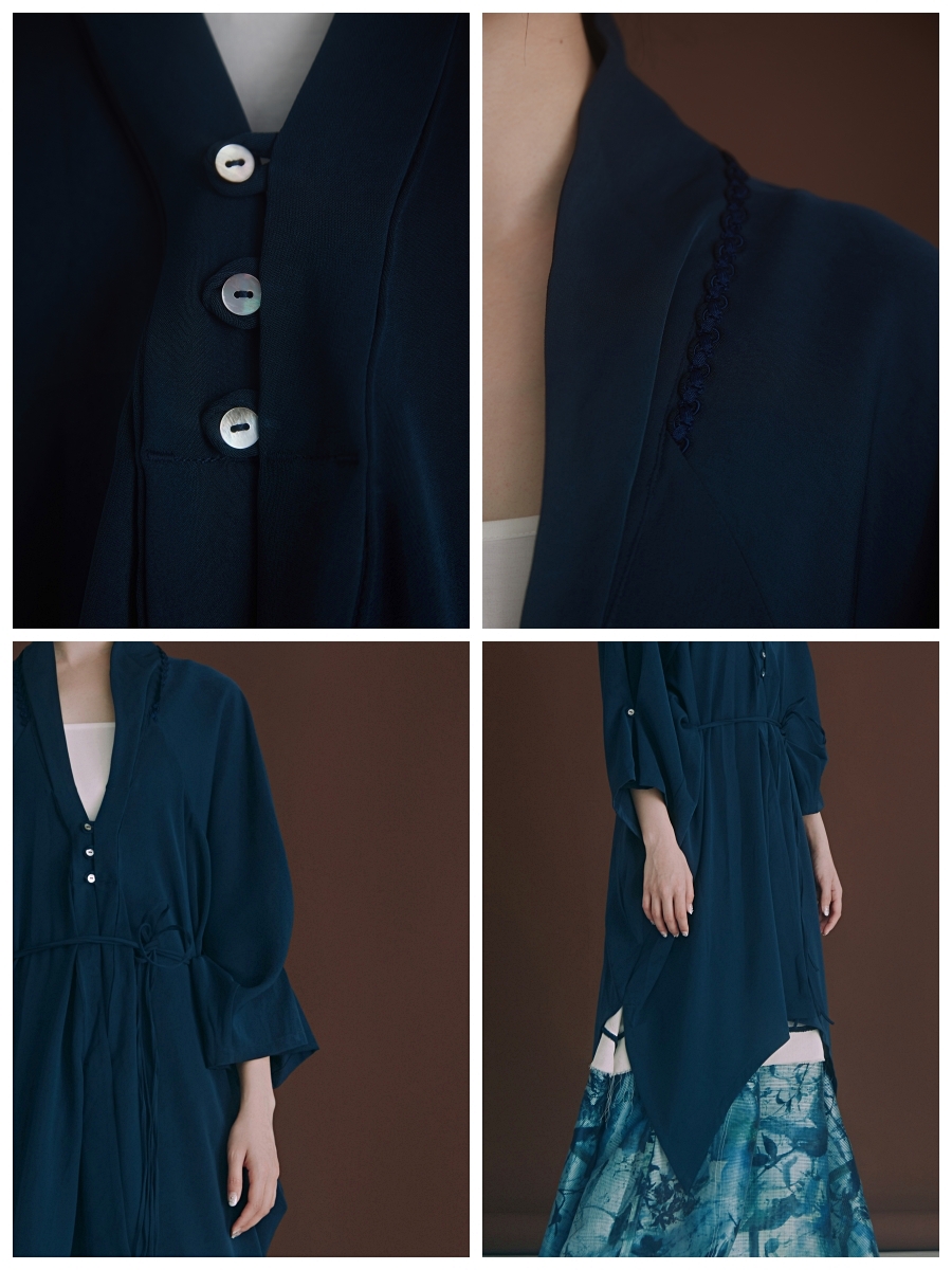 LOOM｜Dandelion Collection Asymmetric Hem Strap Jacket