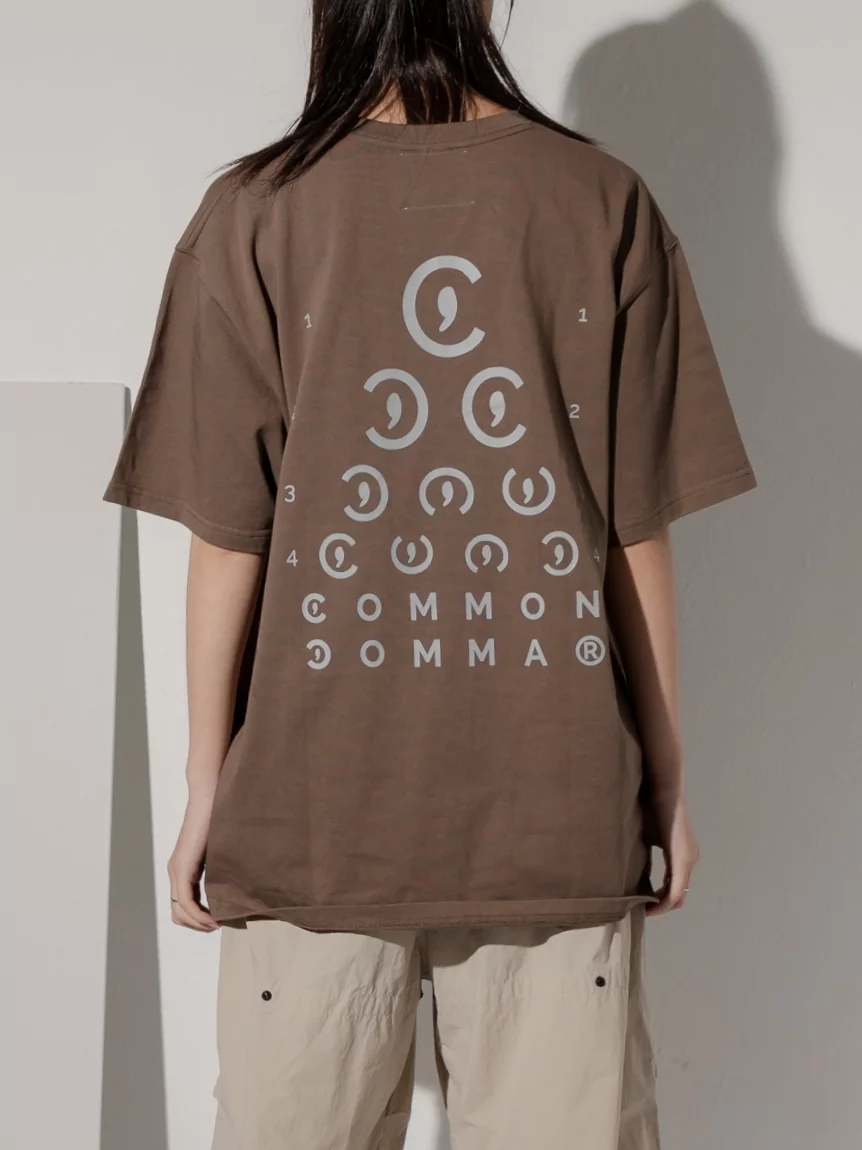 Common Comma｜Brown Eye Testing Back Prints SS Tee