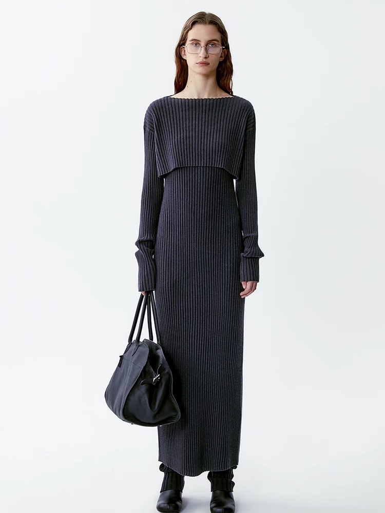 INSIS｜ Maillard Style Premium Wool Knitted Two-Piece Set