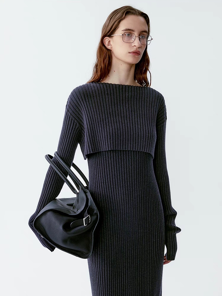 INSIS｜ Maillard Style Premium Wool Knitted Two-Piece Set