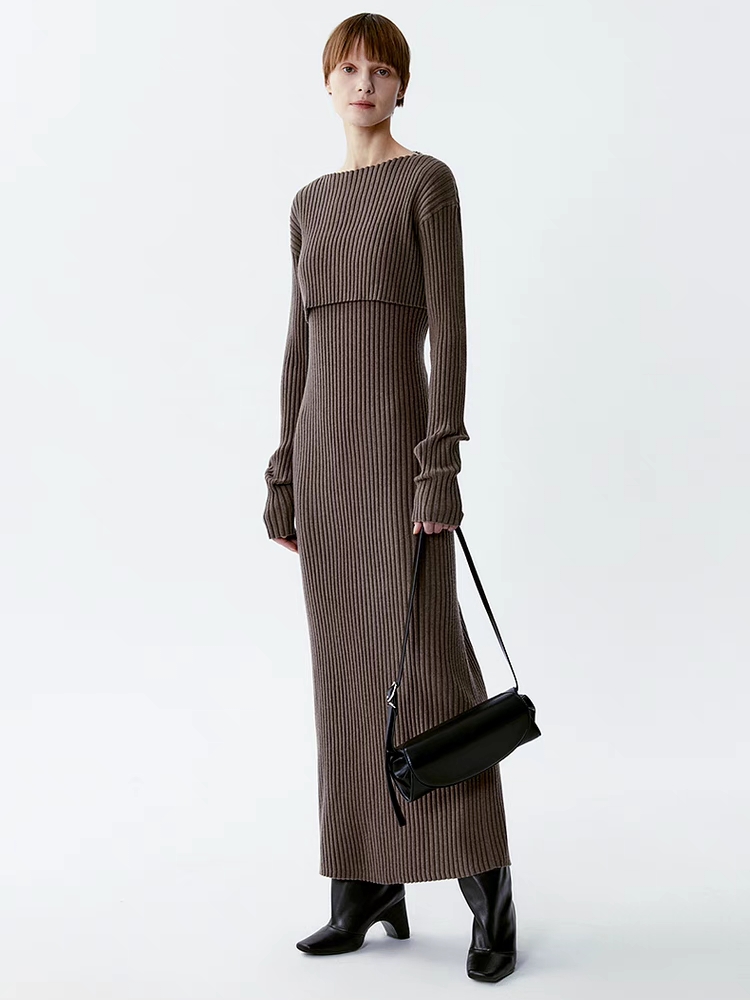 INSIS｜ Maillard Style Premium Wool Knitted Two-Piece Set