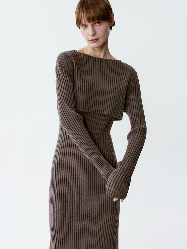 INSIS｜ Maillard Style Premium Wool Knitted Two-Piece Set