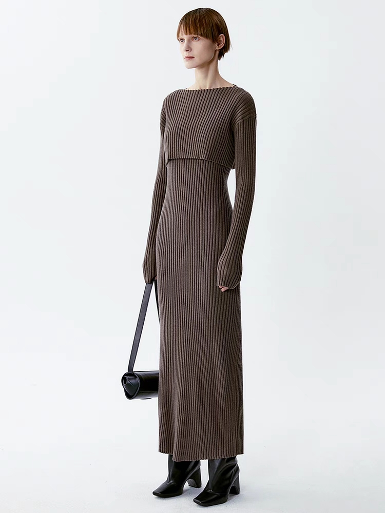 INSIS｜ Maillard Style Premium Wool Knitted Two-Piece Set