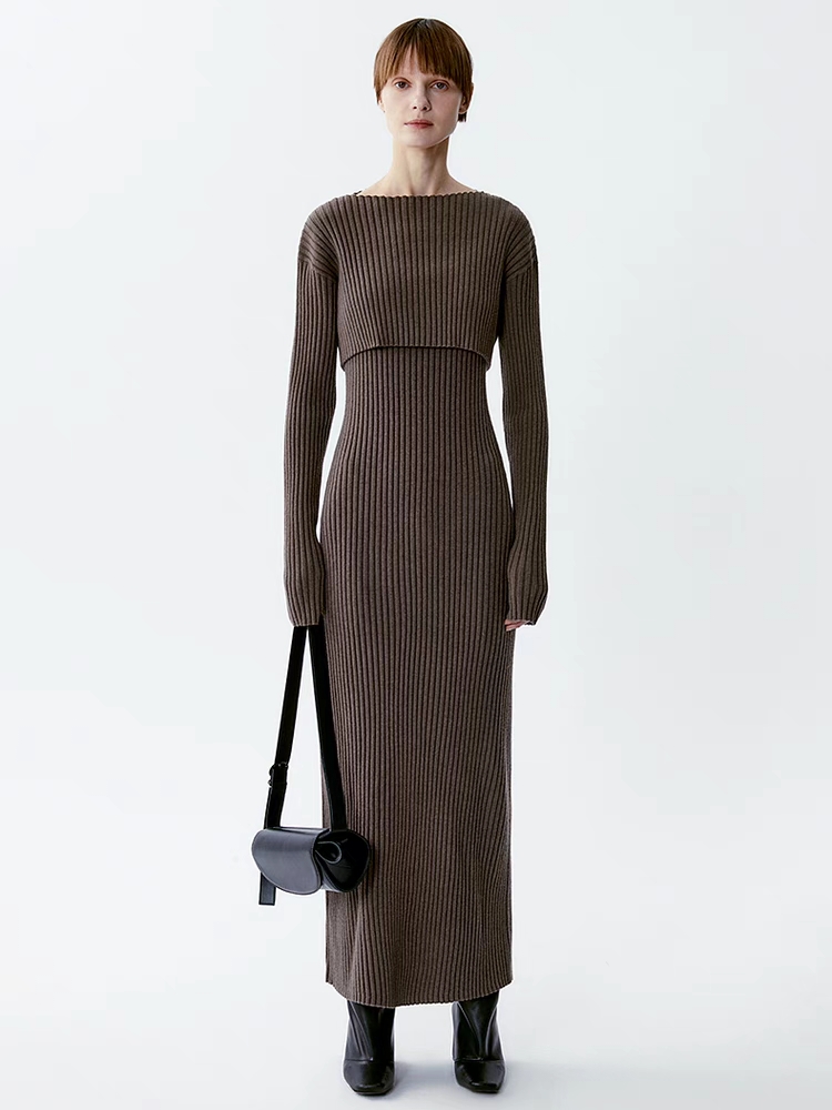 INSIS｜ Maillard Style Premium Wool Knitted Two-Piece Set