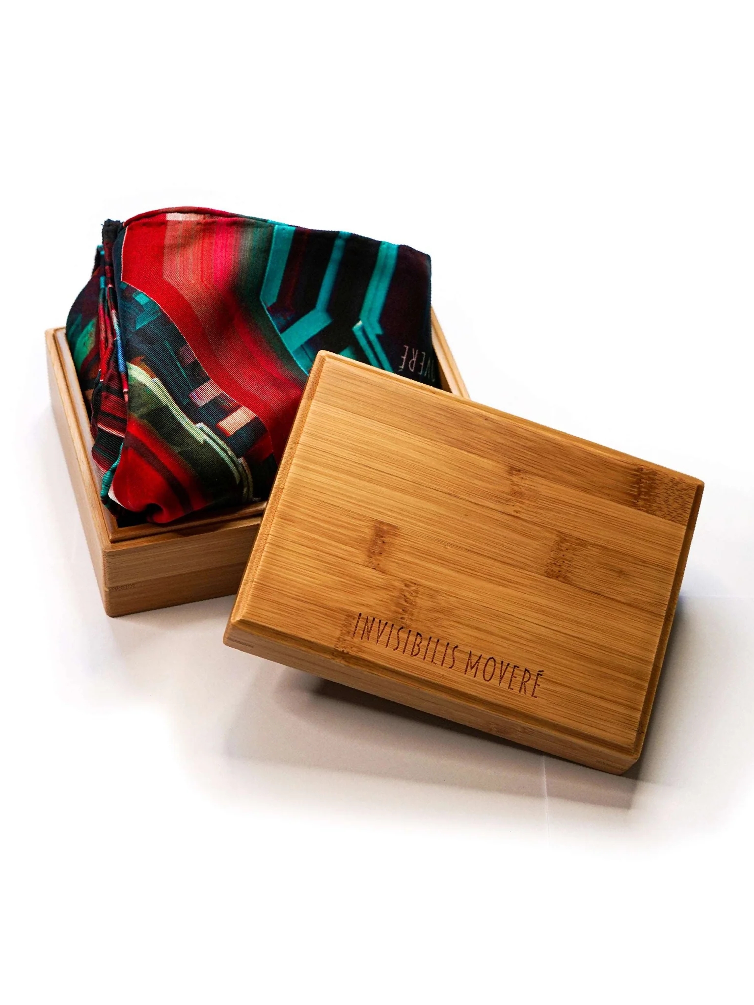 AWARDED COLLECTION｜TANGRAM TILE SILK SCARF WITH BAMBOO BOX