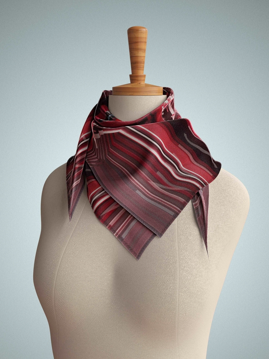 AWARDED COLLECTION｜THE NEW FLOOR SILK SCARF WITH BAMBOO BOX