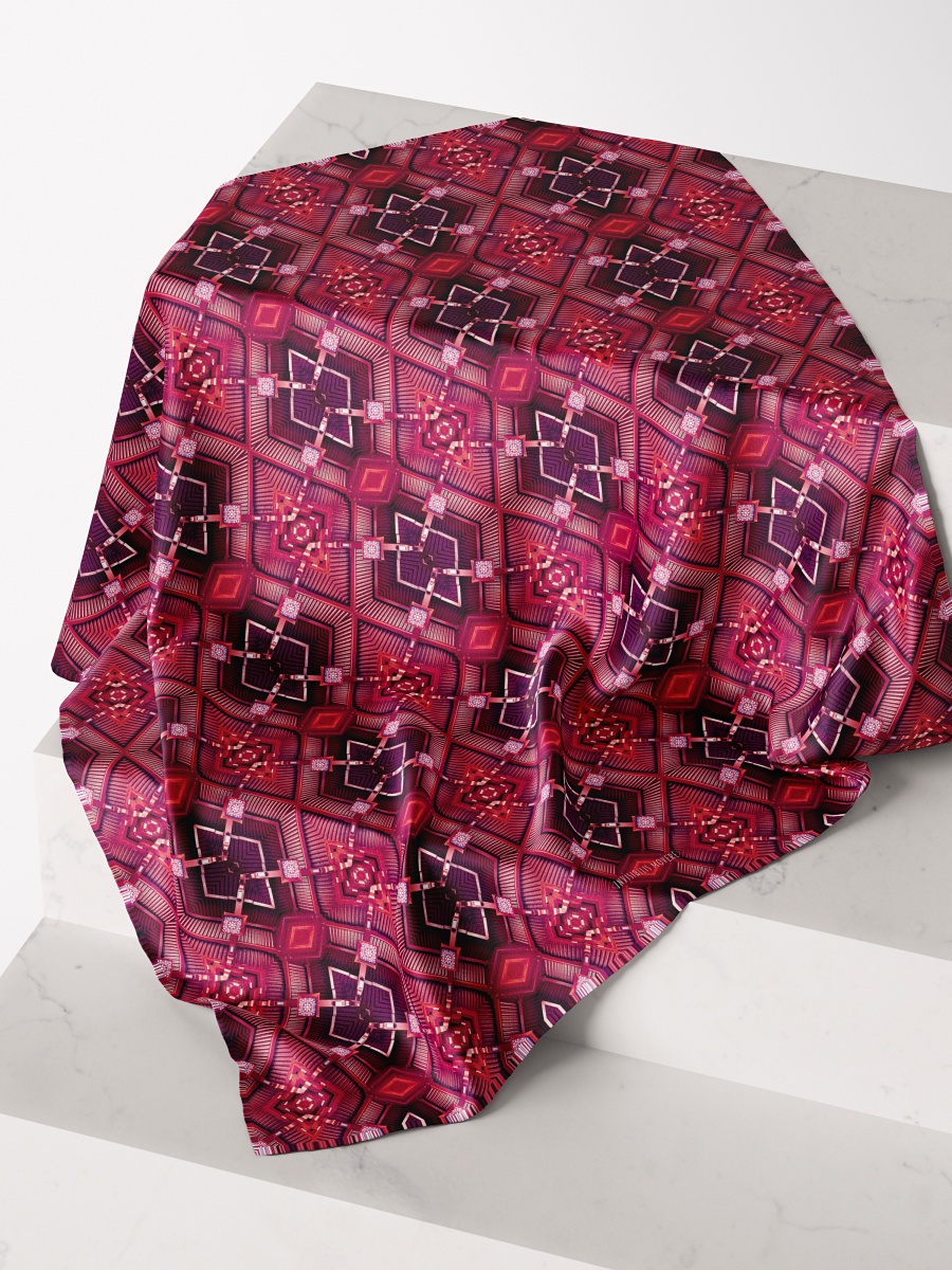 AWARDED COLLECTION｜LACQUAR BOX SILK SCARF WITH BAMBOO BOX