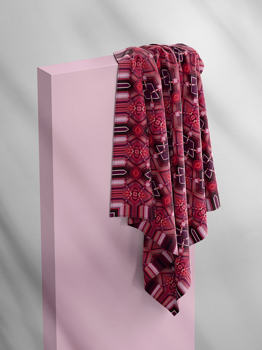 AWARDED COLLECTION｜LACQUAR BOX SILK SCARF WITH BAMBOO BOX