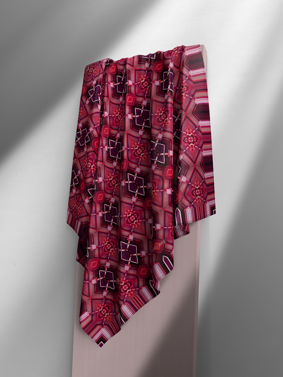 AWARDED COLLECTION｜LACQUAR BOX SILK SCARF WITH BAMBOO BOX