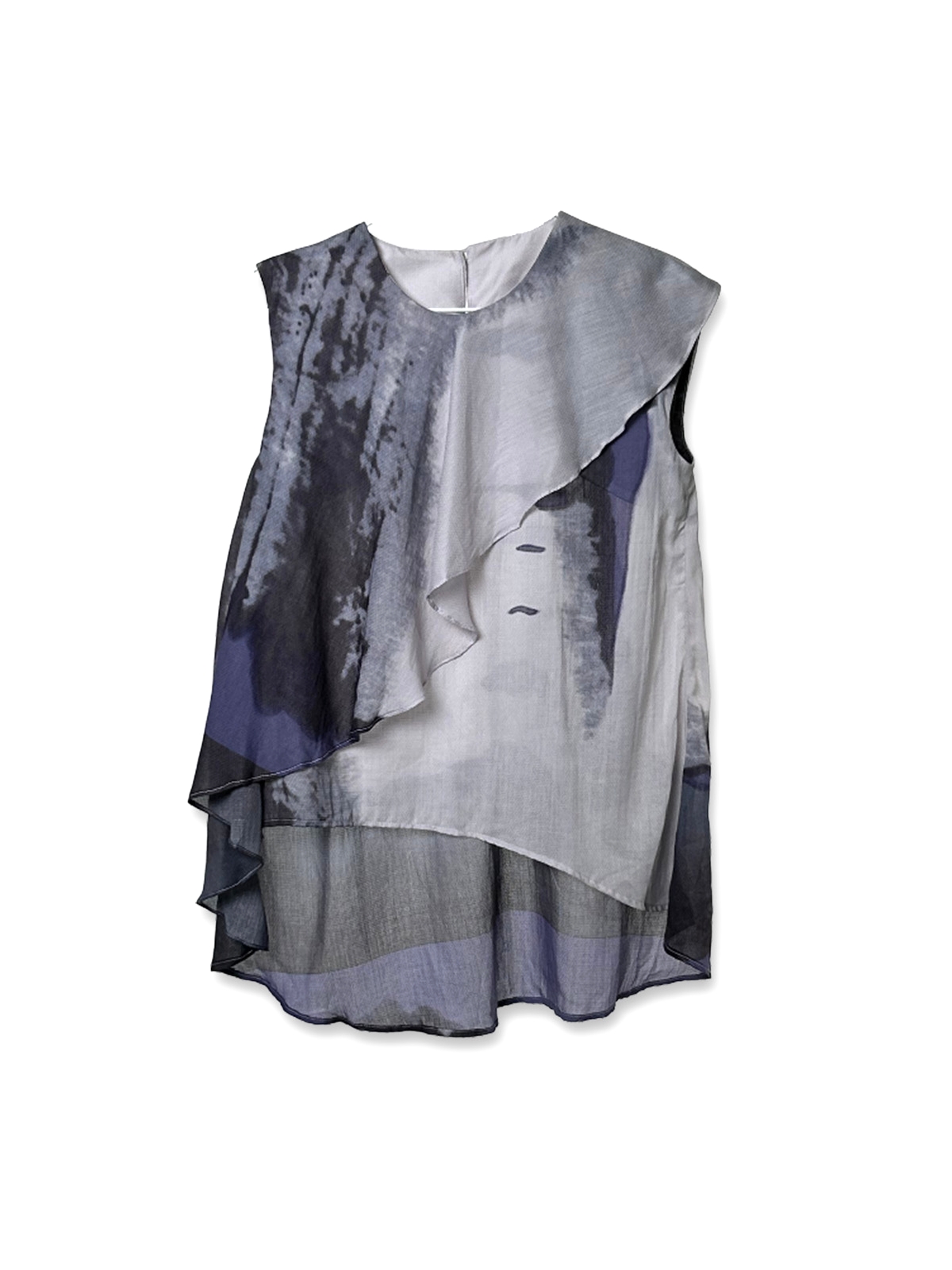 SEW・縫｜Color Dyed Layered Sleeveless Top