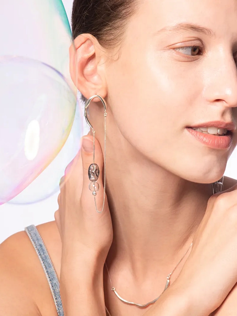 Bubble Nebula｜ Floating Bubbles Drop Earrings