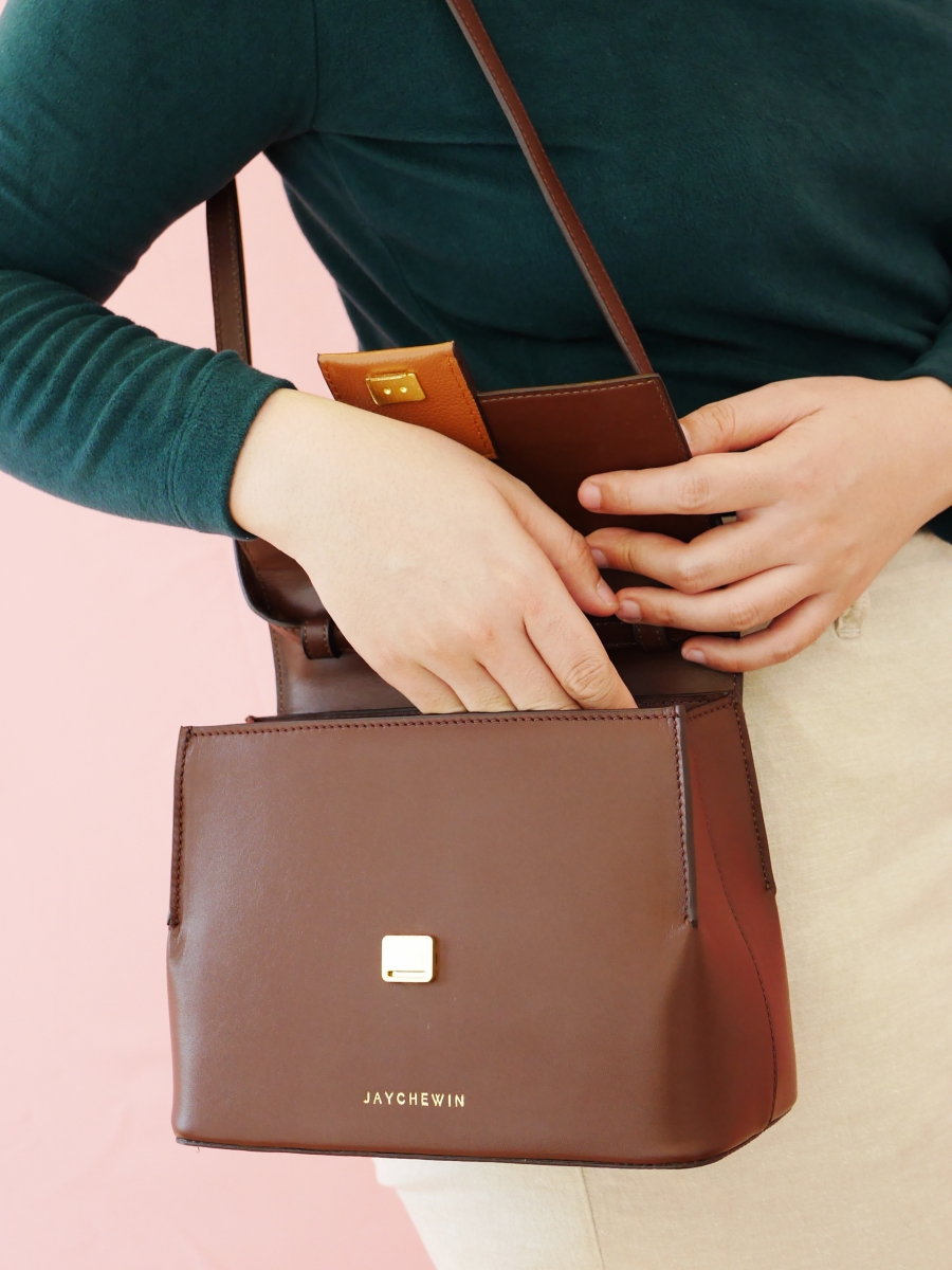 Cable Flap Bag｜Walnut Brown