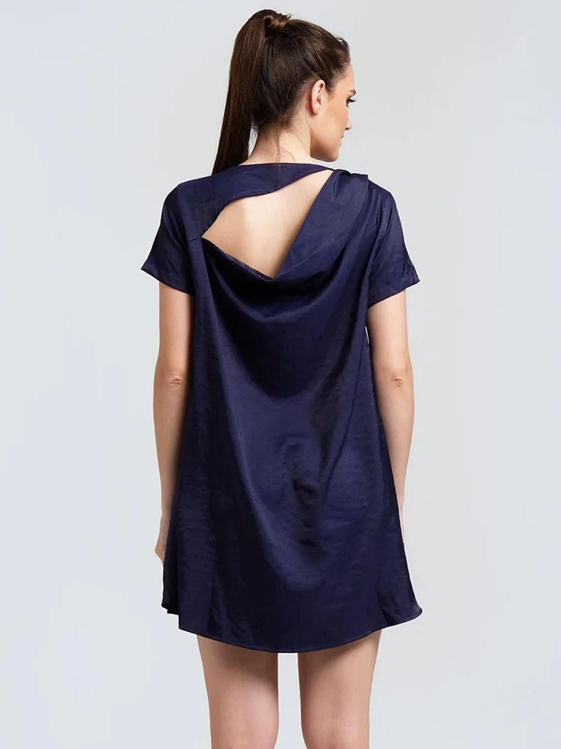 Salient Label｜Pascale Tencel Cowl Back Short Dress