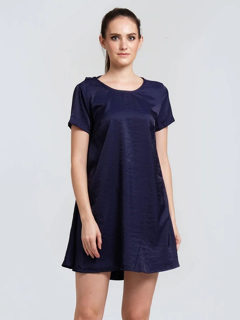 Salient Label｜Pascale Tencel Cowl Back Short Dress