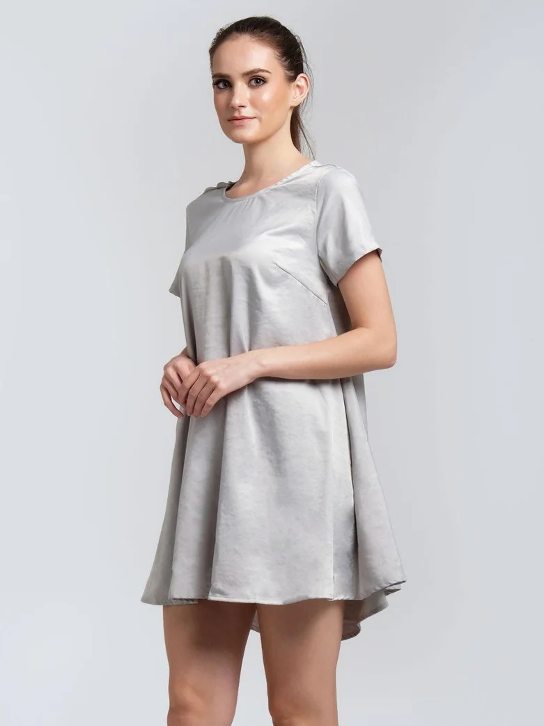 Salient Label｜Pascale Tencel Cowl Back Short Dress