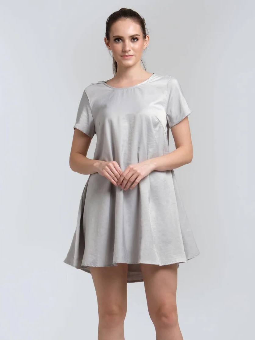 Salient Label｜Pascale Tencel Cowl Back Short Dress