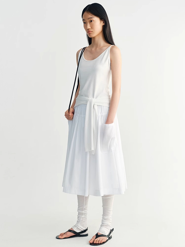 INSIS｜Nordic Romantic Casual Pleated Large Pocket Skirt