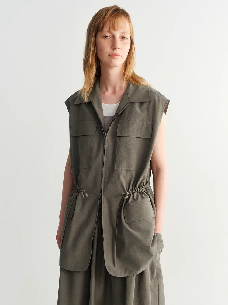 INSIS｜Outdoor Casual Pocket Waist Drawstring Vest