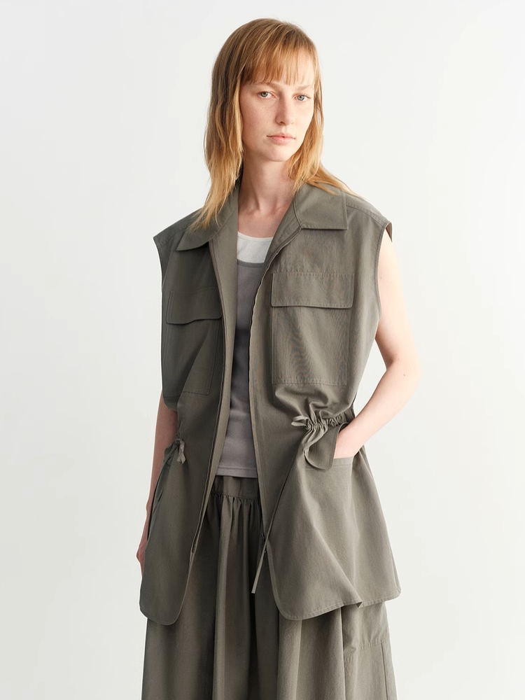 INSIS｜Outdoor Casual Pocket Waist Drawstring Vest