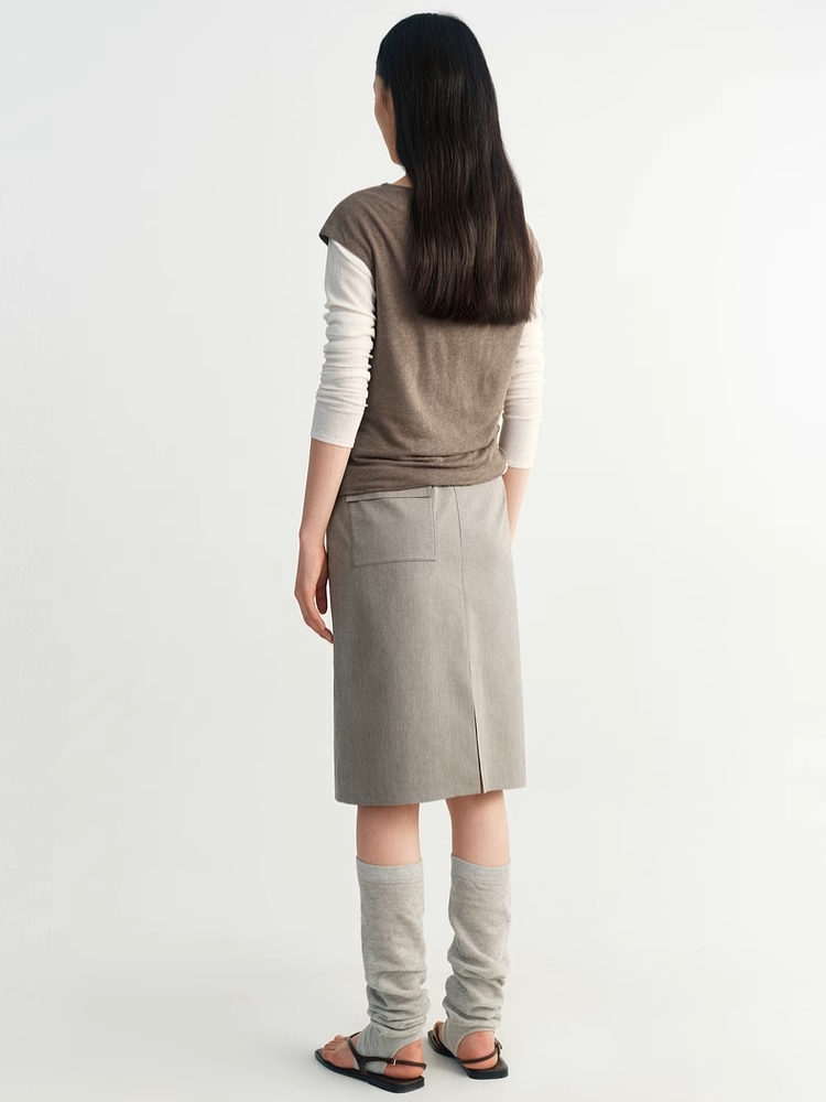 INSIS｜Eco-Friendly Linen Cotton Vintage Hooded Cardigan Vest