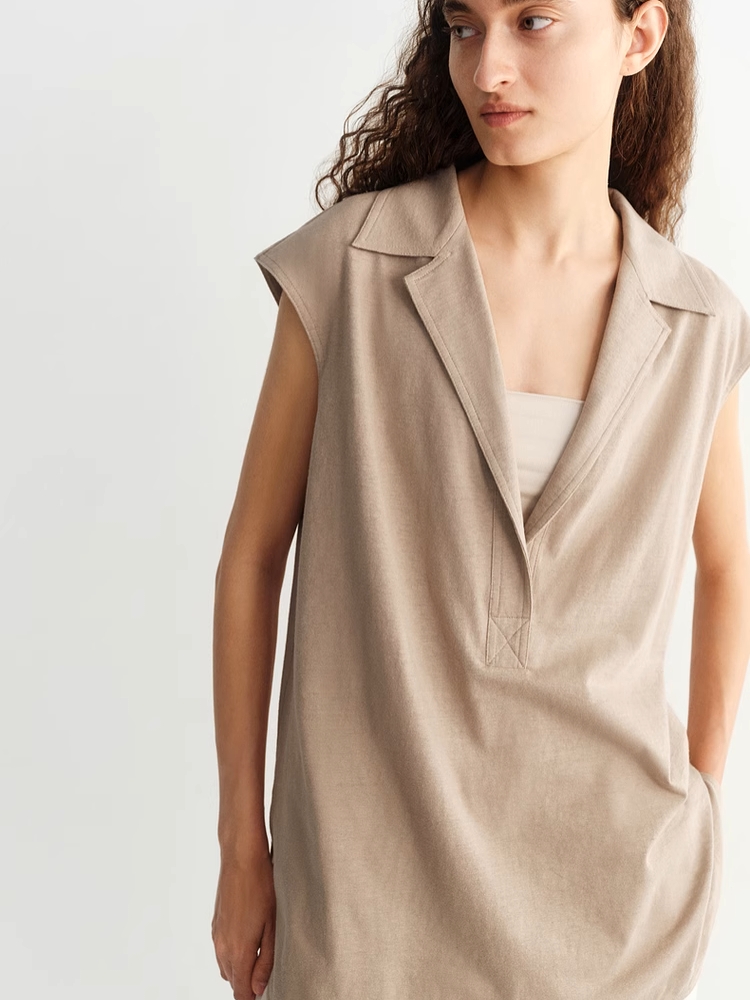 INSIS｜Nordic Literary Layered V-Neck Casual Knitted Vest Blouse