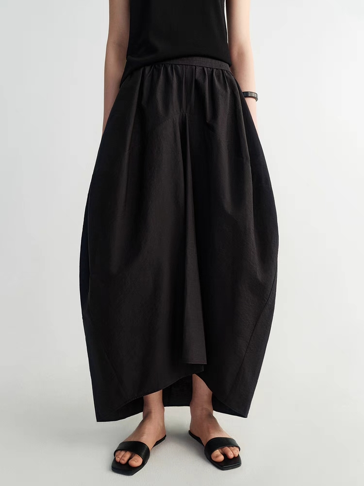 INSIS｜Nordic Literary Pima Cotton Flower Bud Skirt