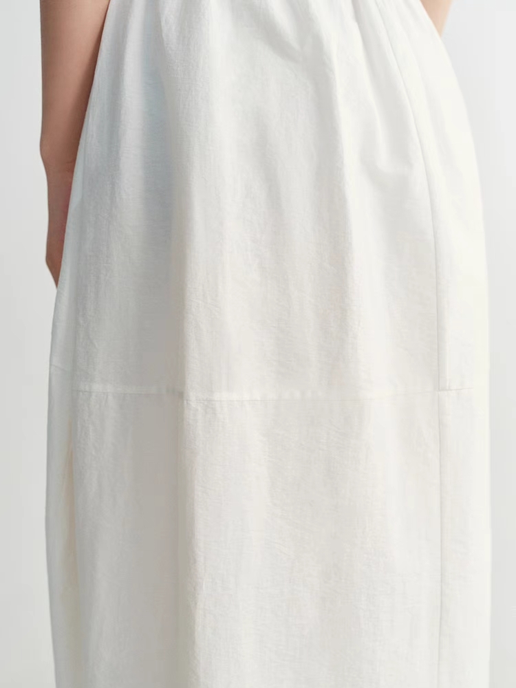 INSIS｜Nordic Literary Pima Cotton Flower Bud Skirt