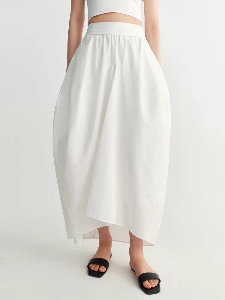 INSIS｜Nordic Literary Pima Cotton Flower Bud Skirt