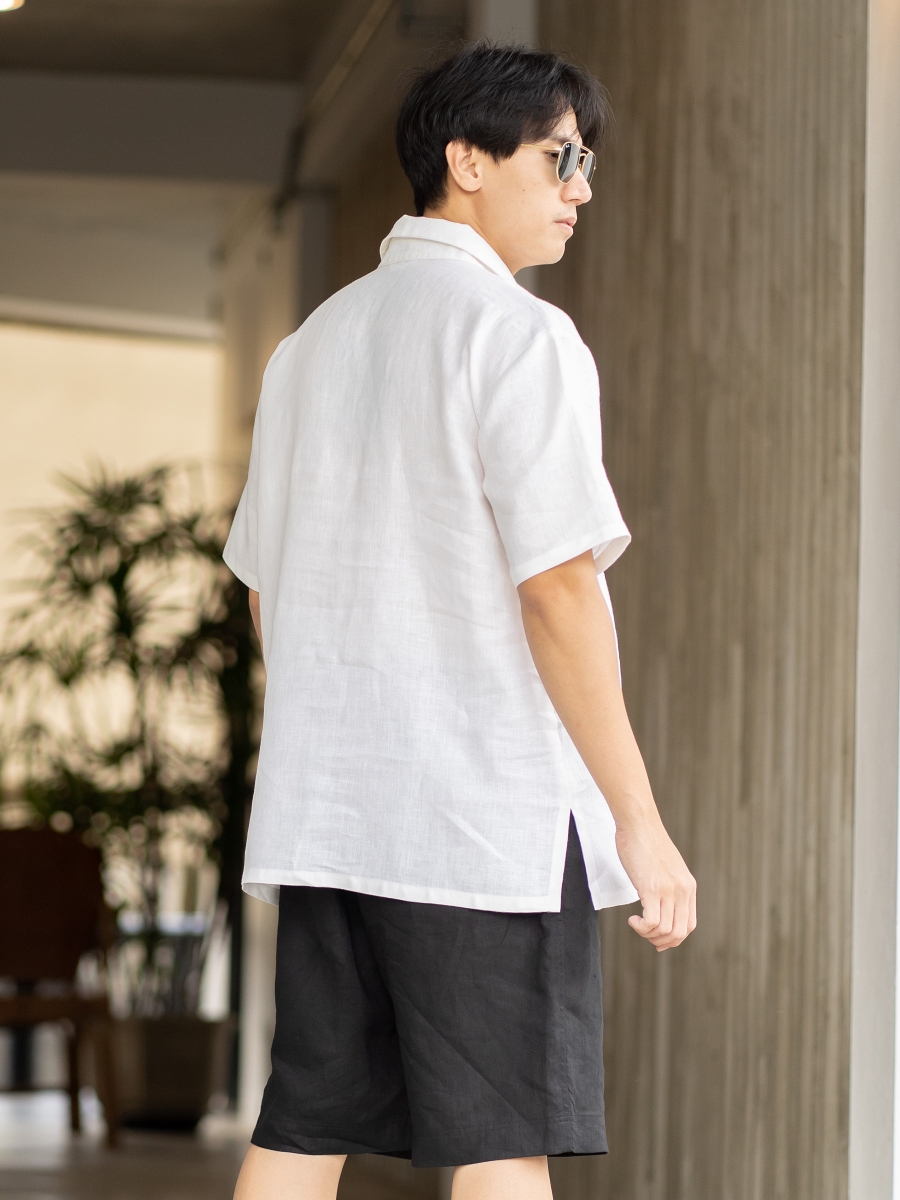 Candith｜Original Natural Linen Polo Shirt