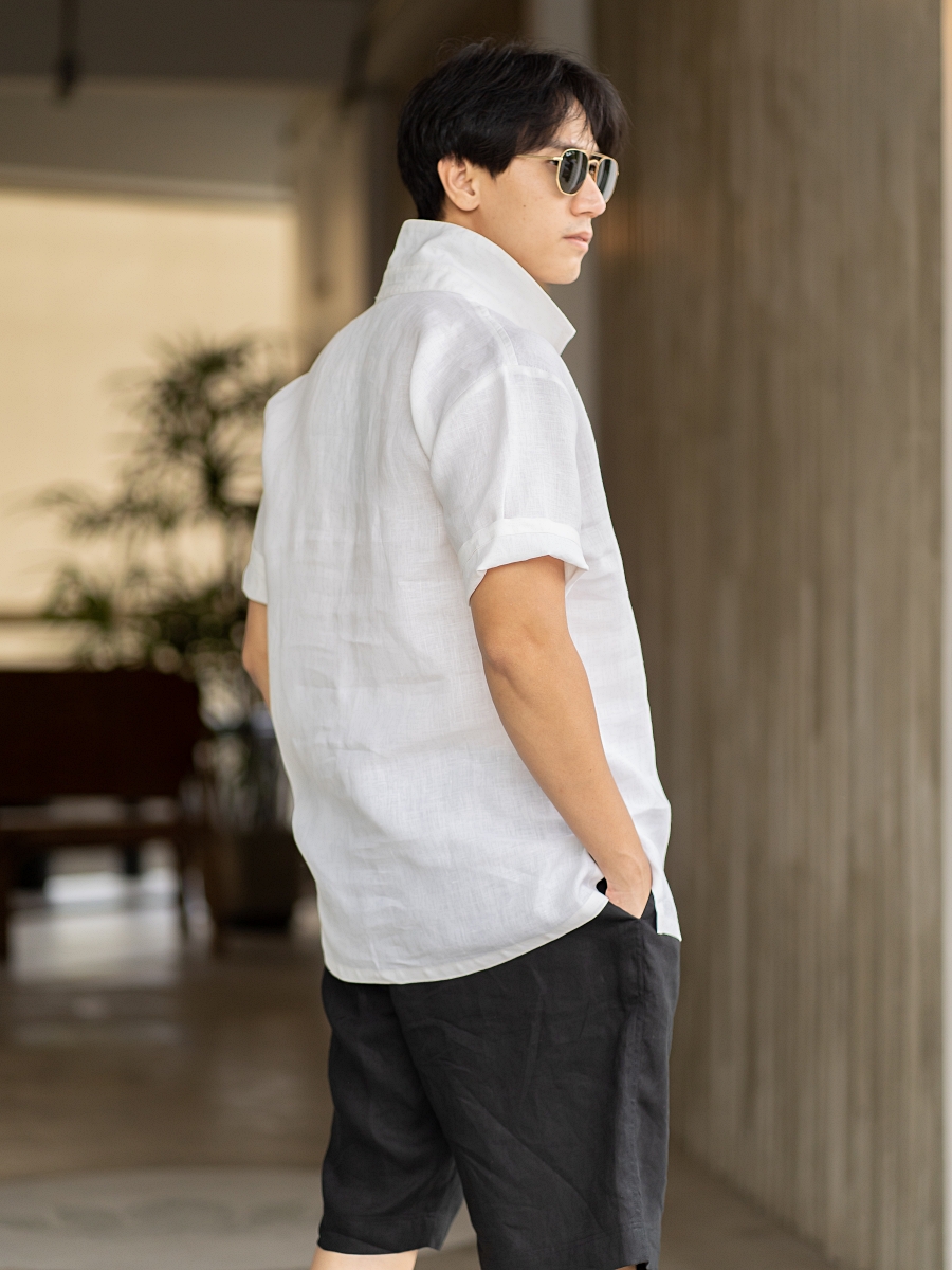 Candith｜Original Natural Linen Polo Shirt