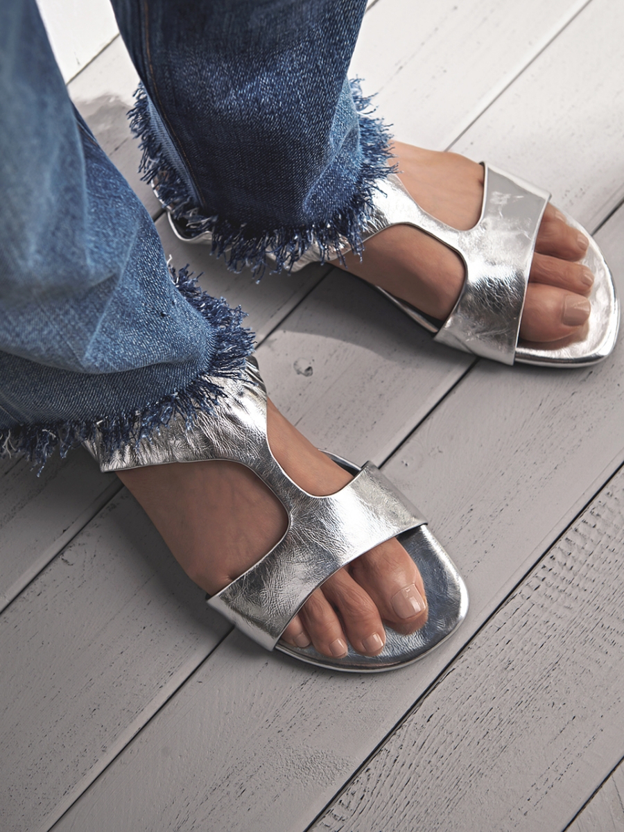 Lexx Moda｜Metallic Sandals